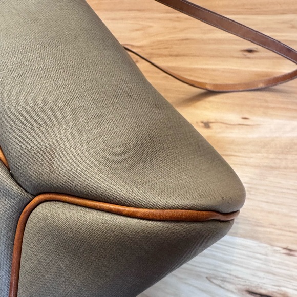 Christian Dior Vintage Diorissimo Carryall Grey Coated Canvas & Vachetta Tote - Picture 9 of 16